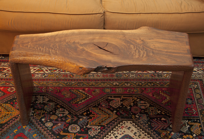 Split-Knot Walnut Coffee Table